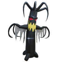 Arbre gonflable d'Halloween effrayant en forme de diable, 24 mètres, en polyester, accessoire d'ambiance, modèle CQYL, origine Zhejiang, décoration extérieure pour jardin