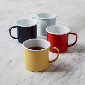 Juego de Tazas de Café de Metal Esmaltado para Camping, con Diseño de Dibujos Animados, Logotipo Personalizado, Reutilizables, Gruesas, Navideñas, con Caja de Regalo - Product Image 2