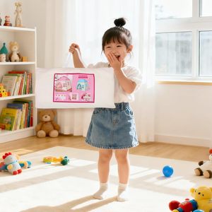 Casa de Juegos Grande para Niñas, Diseño de Castillo de Princesa Rosa, Casa de Juegos Interior para Bebés, Tienda de Juegos Infantil con Luces de Estrellas - Product Image 4