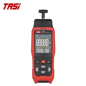 TASI TA503B Contact Tachymètre Numérique Avec Mémoire Portable RPM Testeur Moteur Jauge De Vitesse Mètre