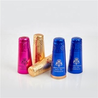 Offre Spéciale populaire champagne capsules d'aluminium de bouteille de vin cou feuille
