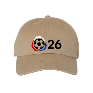Custom <b>Hand</b> Embroidered Dobby Sporty Baseball Cap for International Football Event Fans Adjustable Snapback Hat - Product Image 3