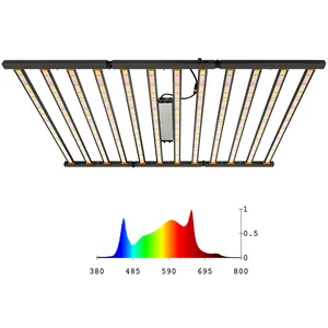 Foldable 650w 800w hydroponic vertical farming equipment led grow light kits for indoor plants