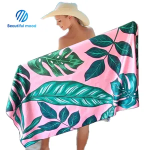 Summer hot sales custom 160*80cm sand quick drying portable printing microfiber beach pool towel