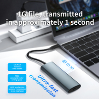 M.2 NVMe SSD custodia con 10Gbps USB-C USB3.2 Mini M2 custodia per 2280/ 2230/ 2242/2260 SSD Hard disk esterni interfaccia SATA