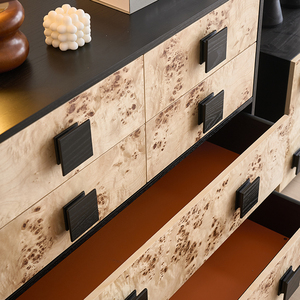 Modern Nordic Style Large Capacity Living Room Storage Cabinet Villa Dining Room Wood Sideboard With <b>6</b> <b>Drawers</b> K105 Nordic Style - Product Image 5