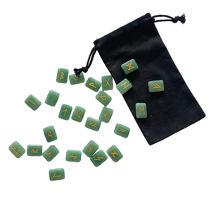 Runas de piedra natural Aventurina verde - Product Image 1