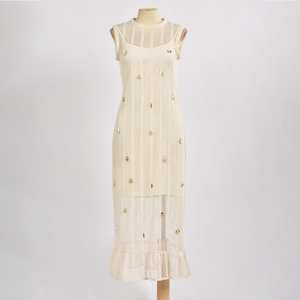 New Product Slightly <b>loose</b> sleeveless crew neck cotton <b>dress</b> Superior Quality 100% cotton women <b>dress</b> - Product Image 1