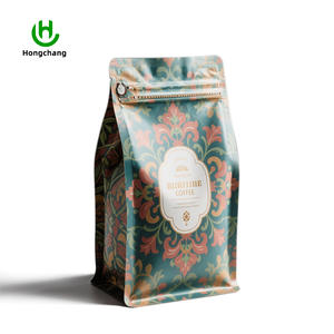 Borsa di plastica personalizzata con cerniera di lusso riutilizzabile personalizzata per caffè in grani borse impermeabili resistenti all'umidità per alimenti - Product Image 2