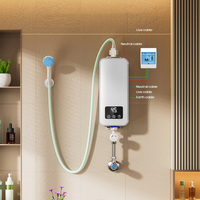 Mini chauffe-eau électrique instantané intelligent à économie d'énergie 5,5 kW pour salle de bain et cuisine, à installer sous l'évier de lavage des mains