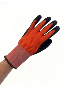 Guantes de Trabajo de Felpa Acrílica de Calibre 13 + Nailon, Directo de Fábrica, Cálidos y Cómodos, Guantes de Protección Laboral Resistentes a Cortes y Pinchazos - Product Image 2