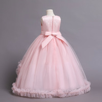 Robes de demoiselle d'honneur d'été pour mariage, robes de princesse en gaze brodée pour filles, jupe bouffante