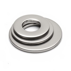 Arandela Plana de Acero Inoxidable Ff 304, M3 M4 M5 M6 M8 M10 M12, Estándar Nacional, Acabado Plateado - Product Image 2