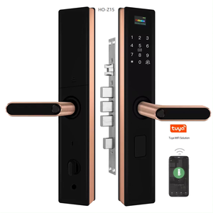 Serrure intelligente à commande à distance <span class=keywords><strong>Wifi</strong></span>, serrure électronique sans clé avec empreinte digitale, clavier numérique, poignée <span class=keywords><strong>de</strong></span> porte avec contrôle par application Tuya - Product Image 1