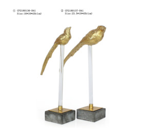 Popolare resina argento e oro 3D Parrot <span class=keywords><strong>Bird</strong></span> Decoration Set di 3 in vendita - Product Image 6