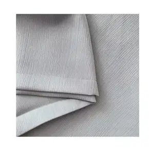 Crinkle Nida 100% Polyester Islamic Saudi Dubai Korean Fursan Black Muslim Nida Crepe Abaya Fabric