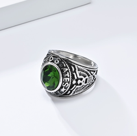 Vintage US-Adler-Ring mit Edelstahleinlage, Herren-Siegelring, Amerikanisches Nationalemblem, Retro Biker Punk Schmuck Geschenk