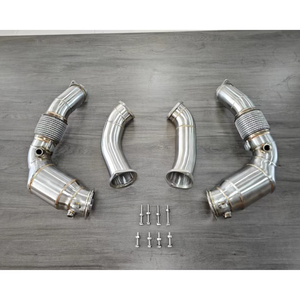 AKS Catted Downpipe für BMW M5 F90 M8 F92 F93 LCI Inc CS Ende 2021 Racing Downpipe - Product Image 6