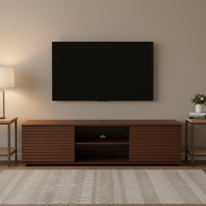 Soporte de TV Flotante Ajustable para Montaje en Pared, 60 Pulgadas, Acabado Nogal, Centro de Entretenimiento con Almacenamiento Semiabierto, Material de Madera - Product Image 2