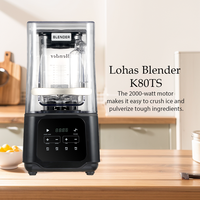 Mixeur Commercial Lohas Robuste pour Smoothies, Mélangeur Alimentaire Électrique Industriel Grande Capacité Silencieux