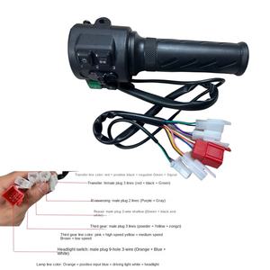 Interruptor de Reacondicionamiento Impermeable para Vehículo Eléctrico Tipo Monkey N7 Control de Velocidad <span class=keywords><strong>Ha</strong></span> Ling G63 para Controles de Motocicleta - Product Image 3