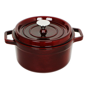 Ensemble de casseroles de cuisson en émail Offre Spéciale personnalisées Casserole ronde antiadhésive en fonte <span class=keywords><strong>émaillé</strong></span>e rouge ustensiles de cuisine pour four hollandais - Product Image 2