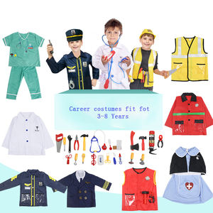 Kostum bermain peran berdandan pakaian Cosplay pembantu komunitas Anak karir bermain peran dokter pemadam kebakaran polisi ilmuwan dengan Kit - Product Image 1