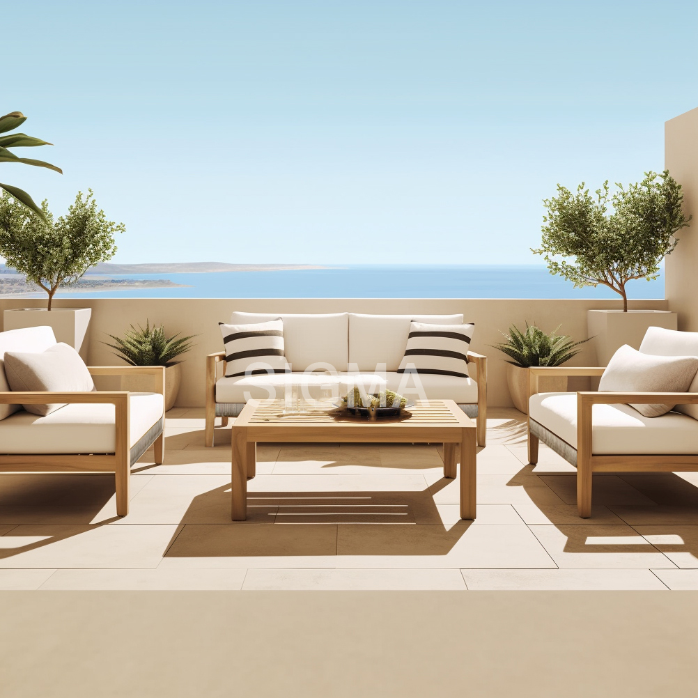 2022 New Design Luxury Outdoor Sofa Patio Garden Teak Outdoor Furniture