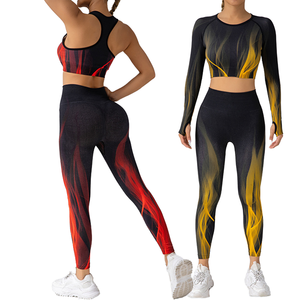 Legging de yoga taille haute vintage décontracté pour le printemps, respirant, tricoté, élastique, nouveau modèle pour femme XY1069 - Product Image 2