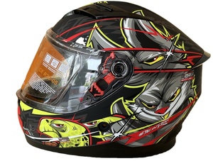 ドット認定複数サイズ若者用カスコオートバイヘルメット漫画フルフェイスヘルメット子供用 - Product Image 2