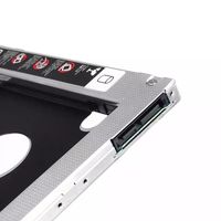 Alluminio 9.0/9.5/12.7mm 2.5 pollici 2 ° custodia disco disco rigido SATA3.0 SSD staffa adattatore secondo Hdd Caddy Computer portatile nero