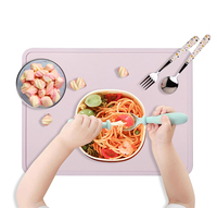 Tapis de table à manger personnalisé tapis de placement en silicone de qualité alimentaire napperon occidental avec logo personnalisé