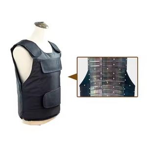 <b>Concealed</b> Hard Steel Anti-Knife Vest with Front & Back Stab-Resistance Armor for Security & Tactical Purposes - Product Image 2