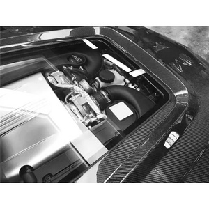 Nouveau capot moteur transparent en fibre de carbone 2014-2021 pour Benz AMG C63 avec vis – Amélioration par montage à visser - Product Image 6