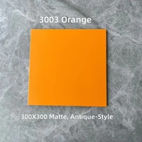 Carreaux de céramique mats couleur unie 300x300mm 10mm d'épaisseur Antidérapants Surface de luxe Moderne pour la rénovation des murs et sols de salles de bain et cuisines
