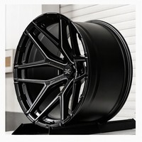 Jantes forgées XINGTU noir brillant à rayons multiples, jantes à rayons fendus pour Tesla Model 3 5x114.3 Nissan GT-R 5x114.3 Supra 5x112