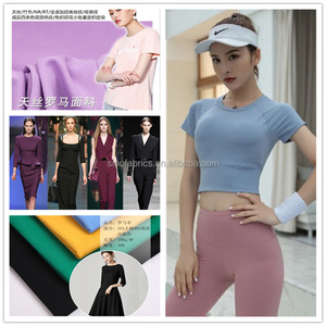 Premium Naylon Kumaş Pamuk Benzeri His 4 Yönlü Esneme Hızlı Kuruyan Nefes Alabilen PK Örgü Fırçalanmış Arka Yüzey Yoga Pantolonları ve Aktif Giyimler için 70D - Product Image 3