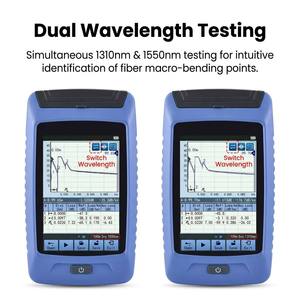 Testeur de fibre optique OTDR portable professionnel 9-en-1 avec écran tactile 3,5 pouces 1310/1550nm 22/20dB, Cartographie d'événements, VFL, OPM pour FTTH CATV - Product Image 3