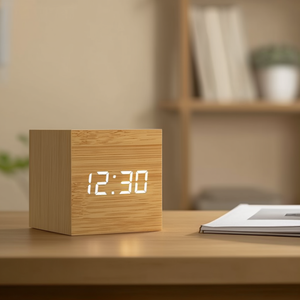 Sveglia (Ricaricabile) Wood JD 9537W - Product Image 3
