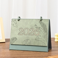 Calendrier en cuir 2026, personnalisé, haut de gamme, pièce décorative de bureau créative, assemblage personnalisé, année du cheval, date, photo