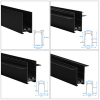 Système de rail de plafond encastré moderne pour intérieur commercial, éclairage LED magnétique 220V COB RGB intelligent sans fil en aluminium