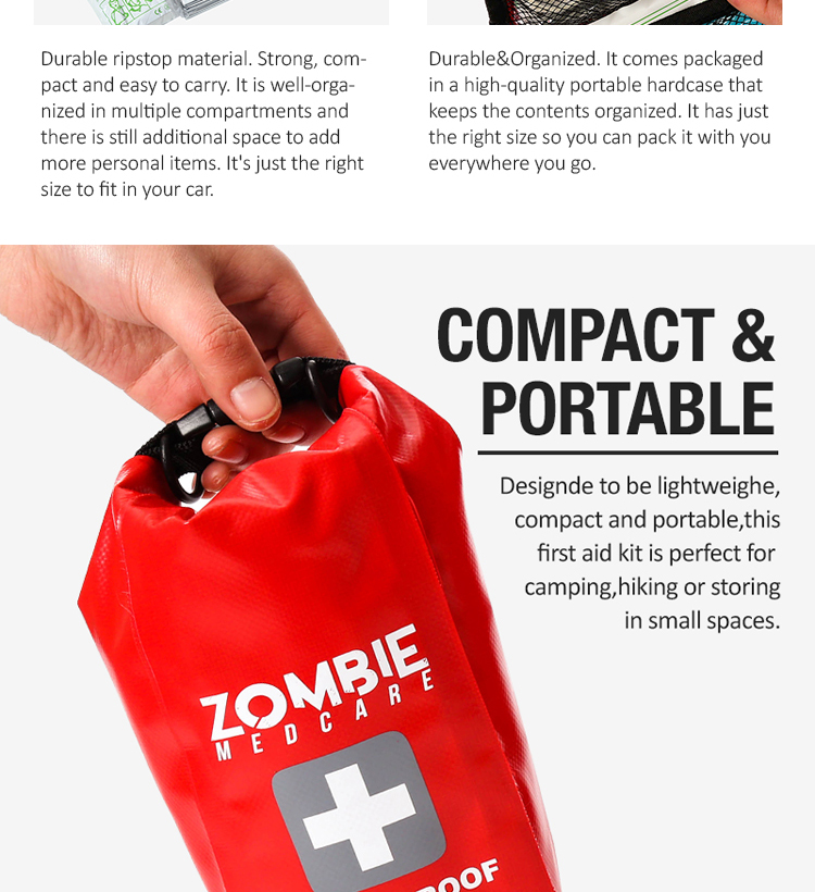 product-750-820 multi-functional eva potable emergency medical bag waterproof first aid kit