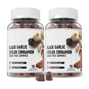 OEM Private Label Vegan Immune Support Supplement Gummy Black Garlic Gummies for Blood Pressure