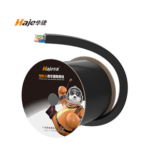 Haje Trung Quốc nhà máy 1000ft ngoài trời UTP CAT5E + cáp điện giá tốt nhất Composite cáp cho các thiết bị mạng - Product Image 1