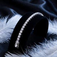 Bracelet Tennis en Argent Sterling 925 avec Moissanite de Grade VVS (2mm-7mm) – Vente en Gros, Prêt à Expédier