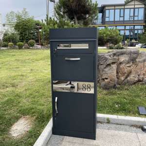 Buzón de Paquetería Moderno para Exteriores, Buzón Residencial Impermeable, Buzón para Paquetes Grandes, Grabado Láser Personalizado - Product Image 1