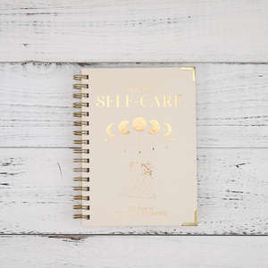 AP Journal Printing Couverture rigide personnalisée en tissu de lin beige Couverture lune et étoile Carnet de journal personnalisé pour soins personnels - Product Image 3
