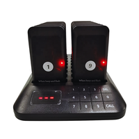 Dessert Bar Café Invité Paging Beeper Pas de Vibration 1 Base 16 Buzzers Alimentaires Système d'Appel de Serveur Sans Fil Téléavertisseur pour Restaurant