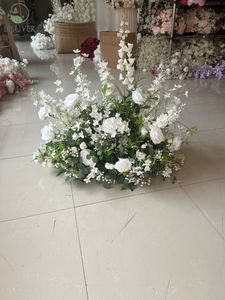 200*50 <span class=keywords><strong>cm</strong></span> arrangement de plantes vertes pour mariage longue table conférence fleur centres de table décoratif fleur coureur mariage - Product Image 1