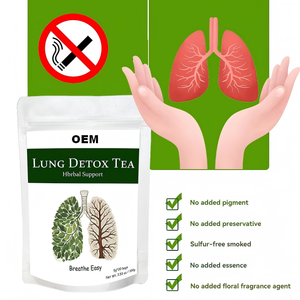 Té Herbal Desintoxicante para los Pulmones OEM, Mezcla de Hoja de Morera y Diente de León, Respiración Fácil, Apoyo Respiratorio, 30 Bolsitas de Té de 2g Cada Una, Caja de 60g - Product Image 6